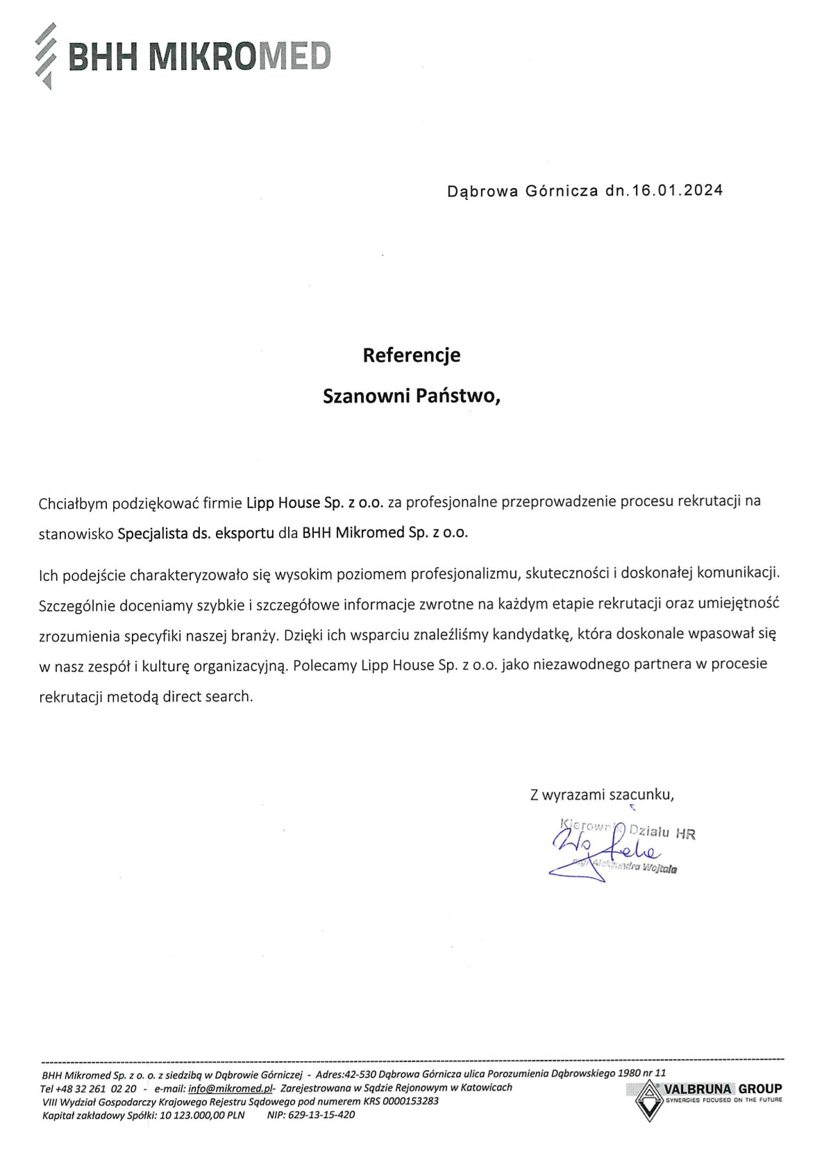 Podgląd: BHH Mikromed sp. z o.o.